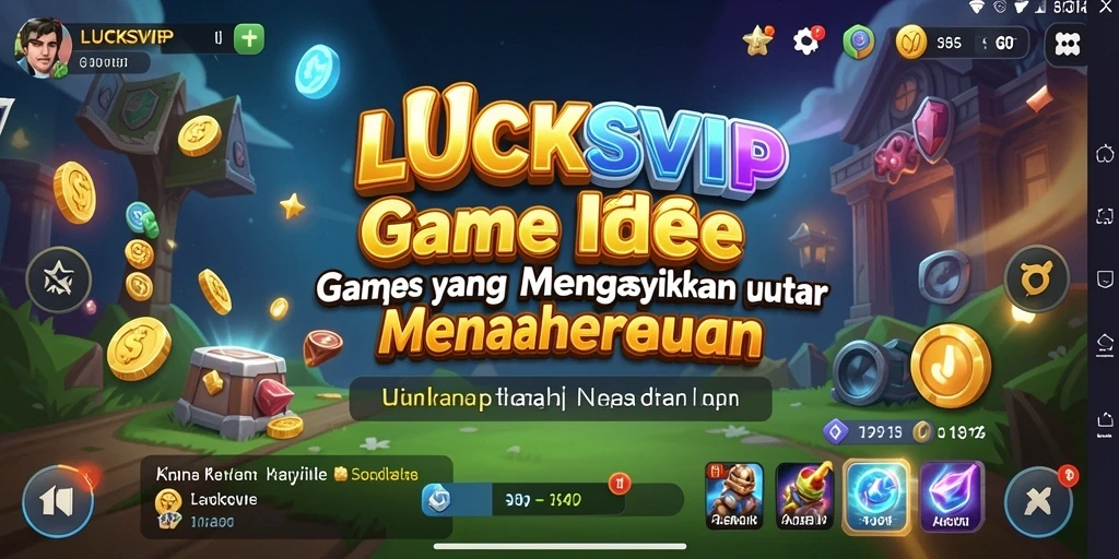 Tampilan gameplay LUCKSVIP yang seru dan penuh warna.
