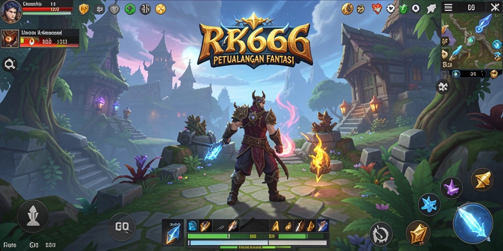 Tampilan gameplay ARPG yang menegangkan dan dinamis.